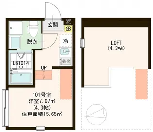 Quatre Arbres【1階】の間取り