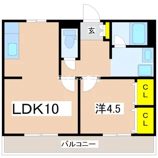 サンハイツ京田【2階】の間取り
