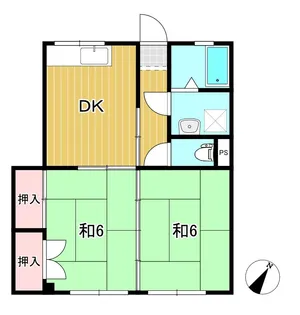 陽崇台ハイツ【1階】の間取り