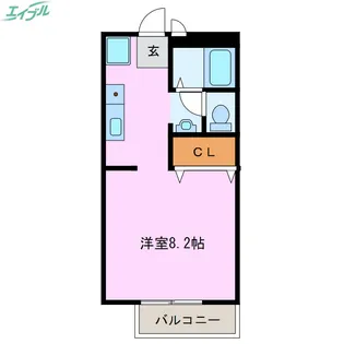 メゾンラピタIV【2階】の間取り