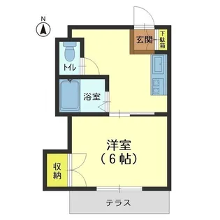 セサミ西中野【1階】の間取り
