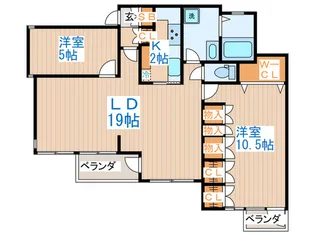 コスモパレ【3階】の間取り