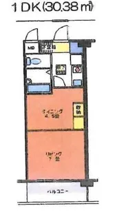上杉五番館【4階】の間取り
