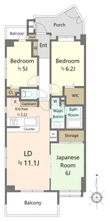 ガーデンホーム大井【3階】の間取り
