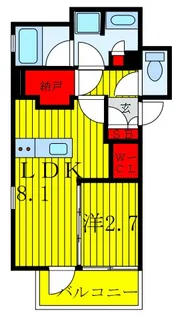 リビオレゾン王子【5階】の間取り