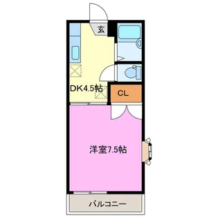 静岡県浜松市中央区和合町【アパート】の間取り