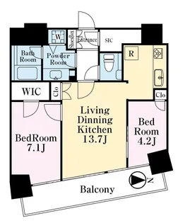 M.M.TOWERS FORESIS R棟【2階】の間取り