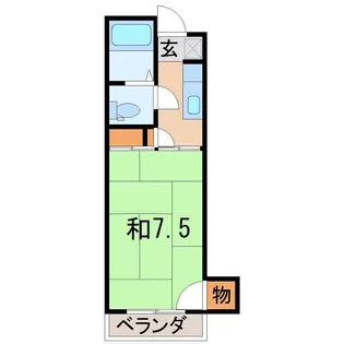 ハイツプラスワン【2階】の間取り