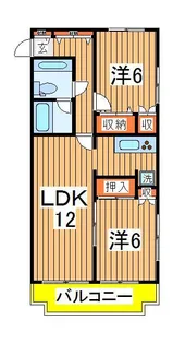 柏中央エレガンス【3階】の間取り