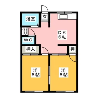 フレグランスB【1階】の間取り