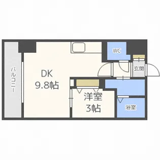 HF東札幌レジデンス【10階】の間取り