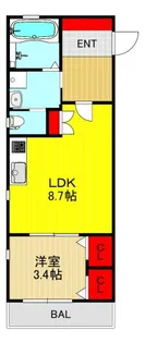 ソレイユ【1階】の間取り