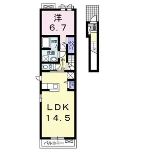 神奈川県小田原市久野【アパート】の間取り