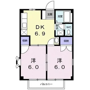 イーストコート【1階】の間取り