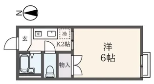 東京都日野市百草【アパート】の間取り