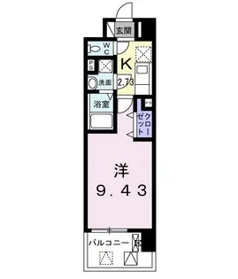 フィオーレ三の丸【3階】の間取り