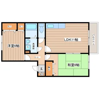 ボヌール欅【1階】の間取り