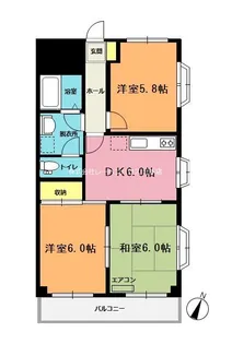 プラザミキ【3階】の間取り