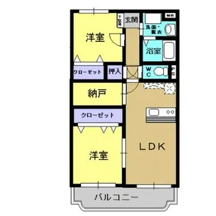 サンライズKIII【2階】の間取り