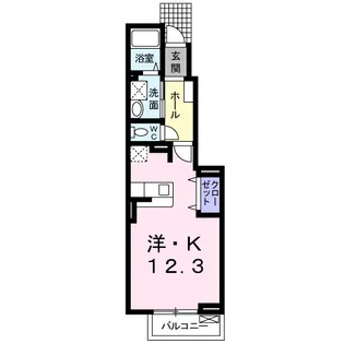 ポンテリブロK・II【1階】の間取り