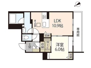 パストラール己斐中【1階】の間取り