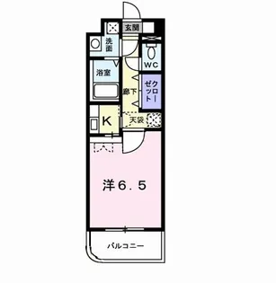 ウィザード空港通り【4階】の間取り