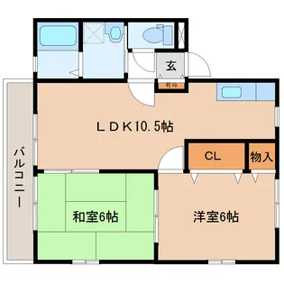 シティハイムアーバンフラッツ【1階】の間取り