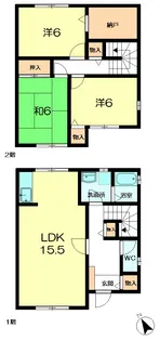 奈良県奈良市朱雀6【一戸建】の間取り