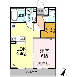 鹿児島県鹿児島市玉里団地2【アパート】の間取り