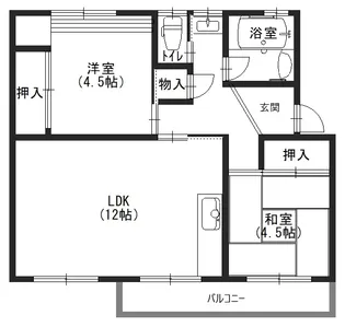 杭瀬団地【4階】の間取り