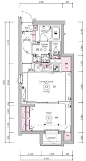 SYNEX NISHI-OI【1階】の間取り