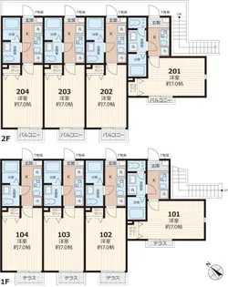 パステール・グラン桜木【1階】の間取り