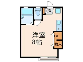 秀栄荘【2階】の間取り