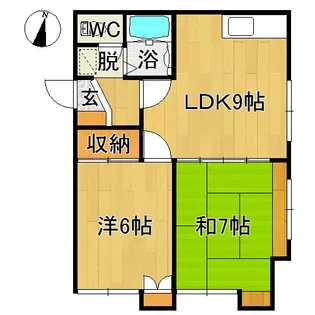 ザ・ガーデン佃 B【1階】の間取り