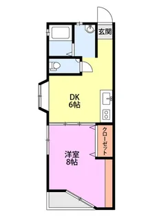 コーポ・スリーエス【1階】の間取り