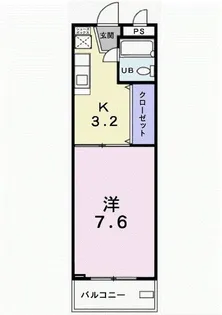 コーポ塩場【2階】の間取り