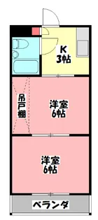 大日パレス【4階】の間取り