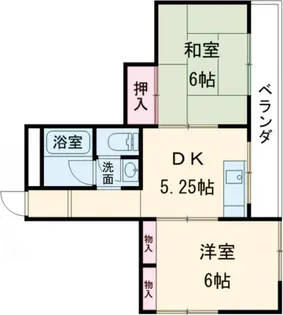 パールハイツ楠葉【2階】の間取り