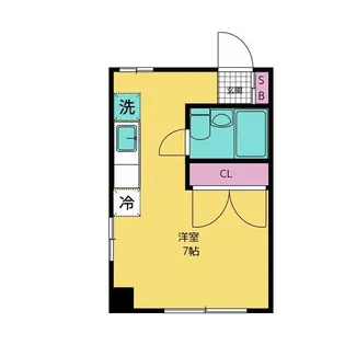 浅見コーポ【3階】の間取り