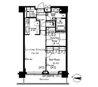 東京都江東区辰巳2【マンション】の間取り