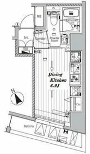 メイクスデザイン品川戸越【4階】の間取り
