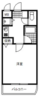 シャトラン弓木参番館【4階】の間取り