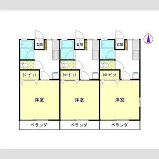 サカエハイツ【2階】の間取り