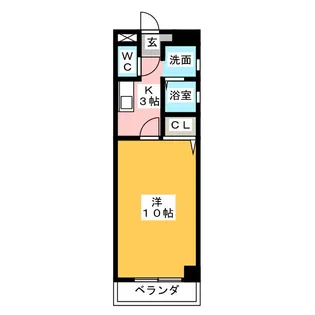 サンベール朝倉【2階】の間取り