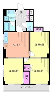 穂高第1ブラザーズ柏【4階】の間取り