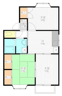 シュアヒルズC棟【2階】の間取り