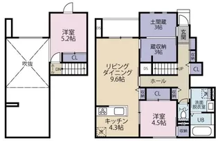 Belle Lead 東吉野 A棟【1階】の間取り