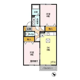 プレザントハイツII【1階】の間取り