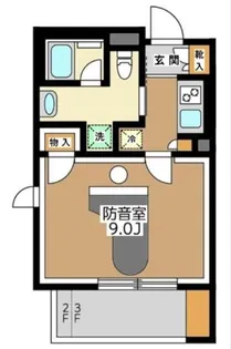 Sonorite池之端【3階】の間取り