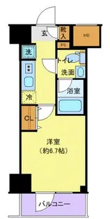AZEST関内【7階】の間取り